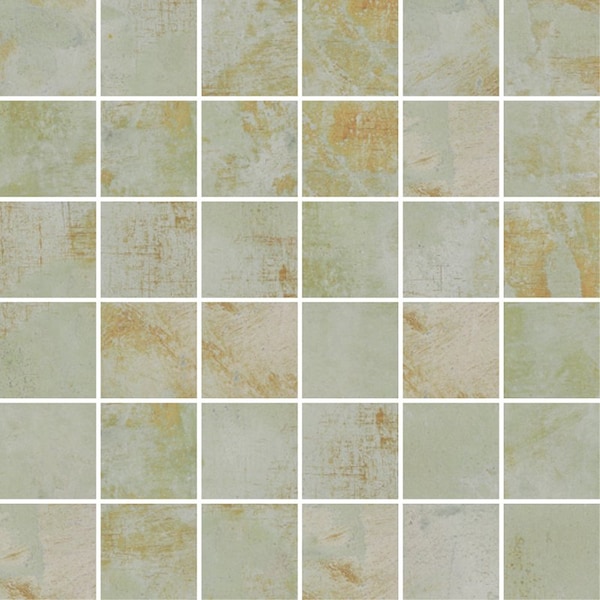 Apollo Tile Aureate 11.71inx11.71in Natural Moss Green Porcelain Mosaic Wall and Floor Tile 7.62 sqft/case, 8PK ROC88GRNMOSA - main